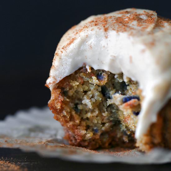Rainbow Carrot Cake Muffins - Recipe photo by wifemamafoodie