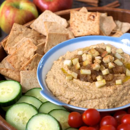 Honeycrisp Apple Hummus - Recipe photo by turniptheoven