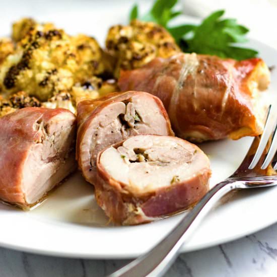 Prosciutto Wrapped Chicken - Recipe photo by keviniscooking
