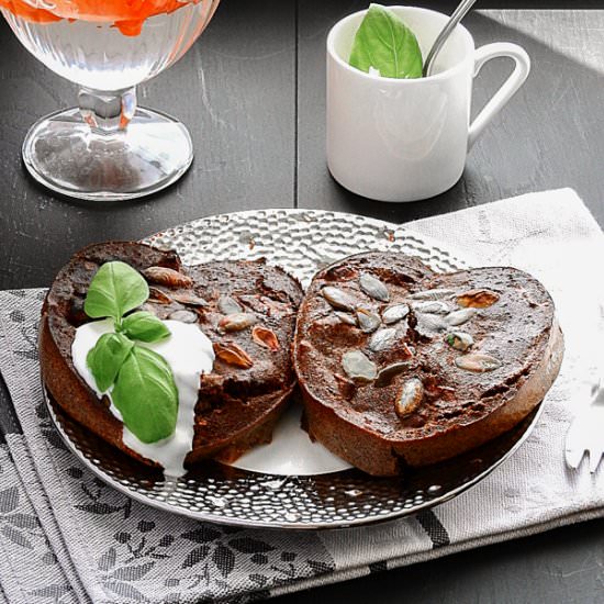 Chocolate Mini Cakes with Nuts - Recipe photo by IvloonGoddess