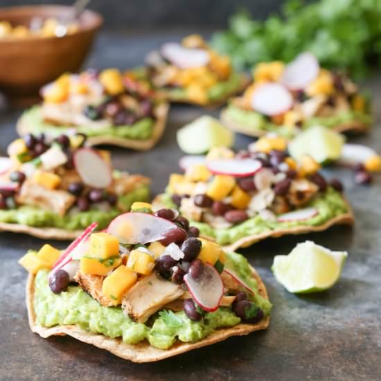 Grilled Tuna Tostadas w/ Mango Salsa - Recipe photo by domesticateme