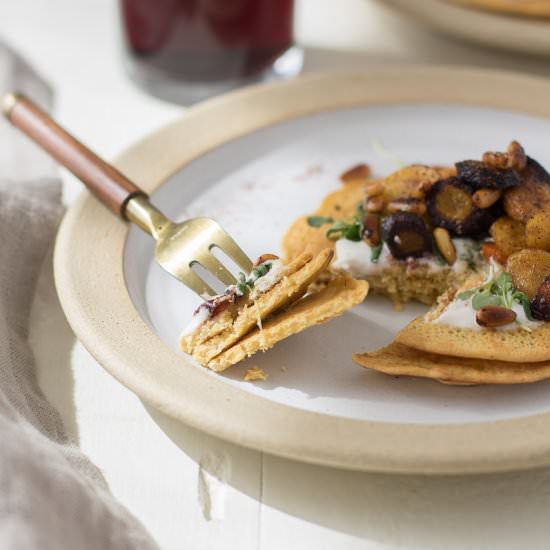 Savory chickpea pancakes - Recipe photo by On The DF