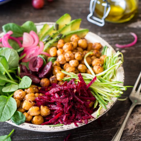Vegan buddha bowl - Recipe photo by lazycatkitchen
