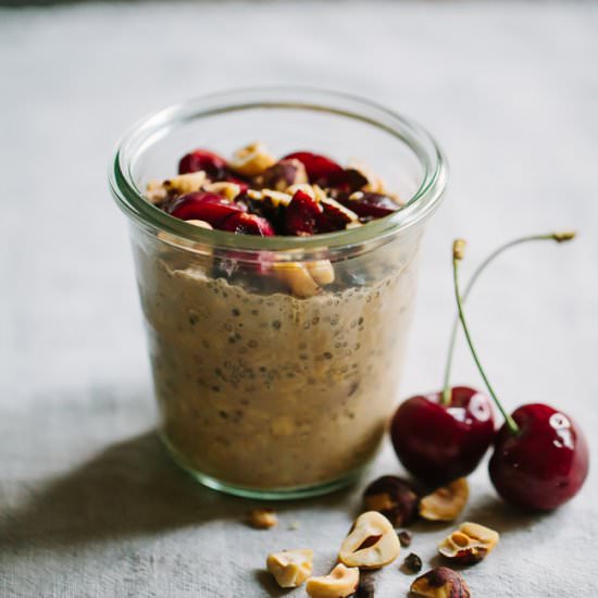 Cocoa Hazelnut Overnight Oats - Recipe photo by gatheranddine