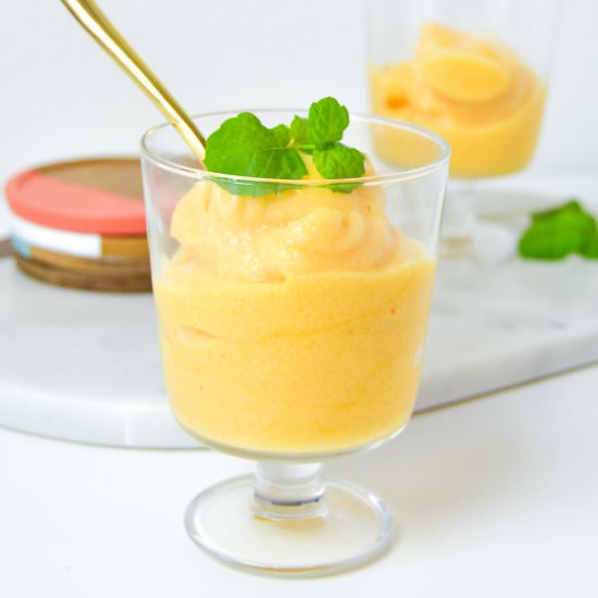 Peach Lemonade Sorbet - Recipe photo by clubcrafted