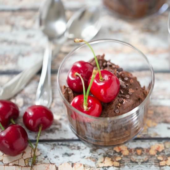 Cherry & chocolate millet pudding - Recipe photo by VibrantFoodStories