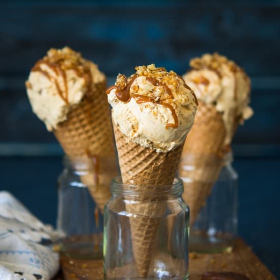 Dulce de leche ice-cream - Recipe photo by veselina zheleva