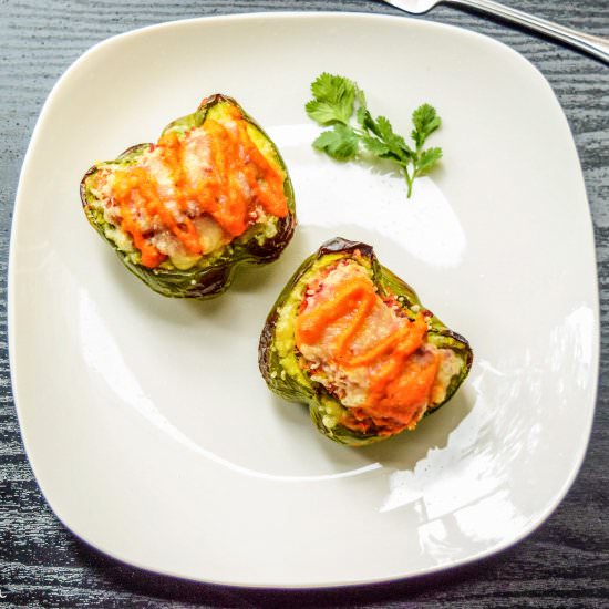 Baked Vegetarian Stuffed Peppers - Recipe photo by dimpieekitchen