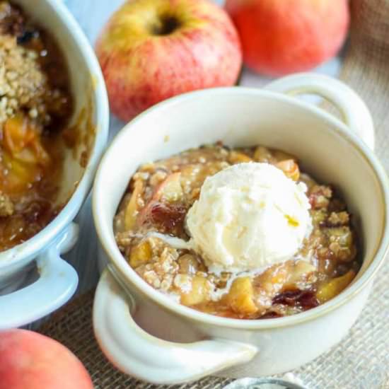 Peach Apple Crisp - Recipe photo by thisgrandmaisfun