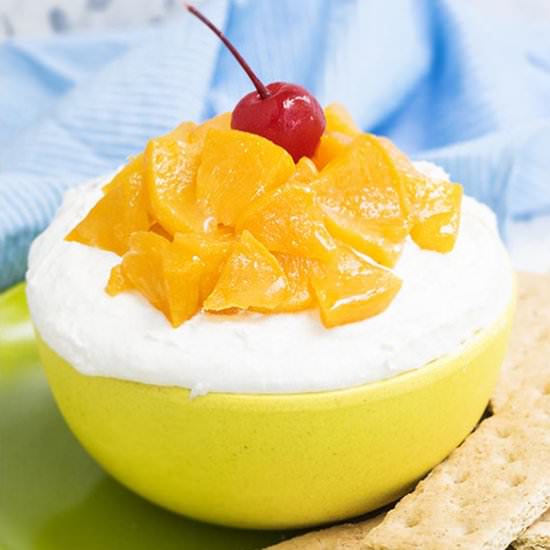 Peaches and cream dip - Recipe photo by Cakewhiz