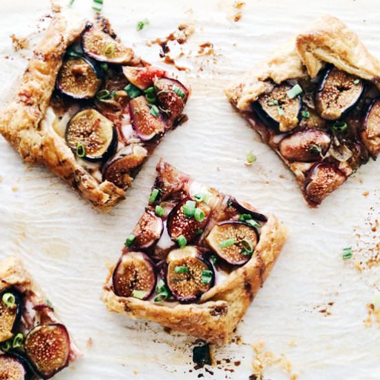 Fig, Onion, & Labneh Galette - Recipe photo by rushyama