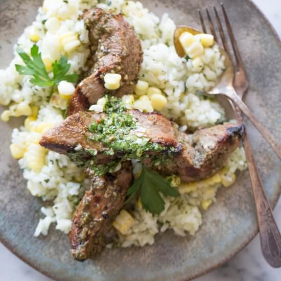 Brazilian Grilled Flank Steak - Recipe photo by lovelylittlekitchen
