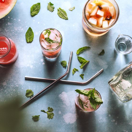 Watermelon, Herbs & Sotol Cocktail - Recipe photo by honestlyyum