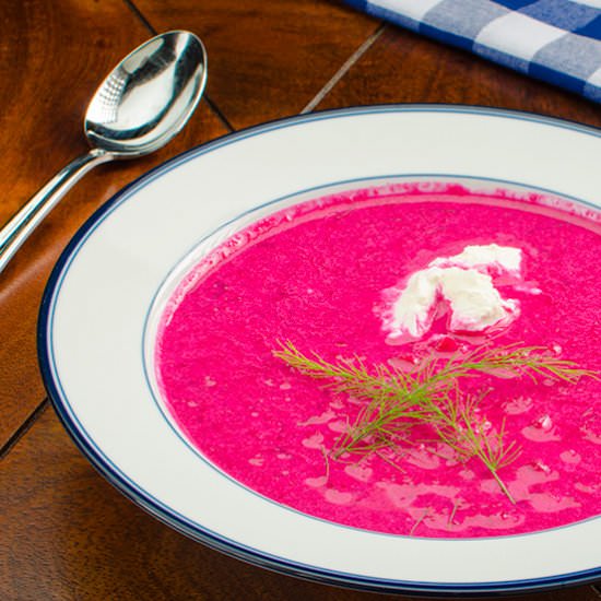Chilled Beet and Cucumber Soup - Recipe photo by kitchenriffs