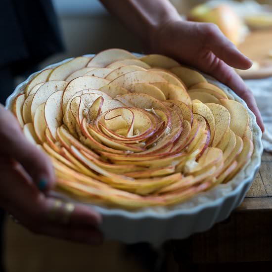 Brown Sugar Frangipane Apple Tart - Recipe photo by UrbanKitchenAffair