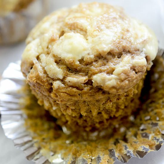 Pumpkin Swirl Cream Cheese Muffins - Recipe photo by recipe-diaries