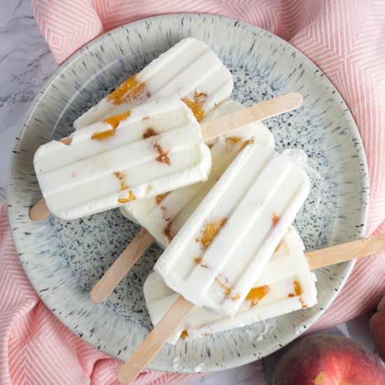 Honey & Peach Yoghurt Ice Lollies - Recipe photo by kirstywats