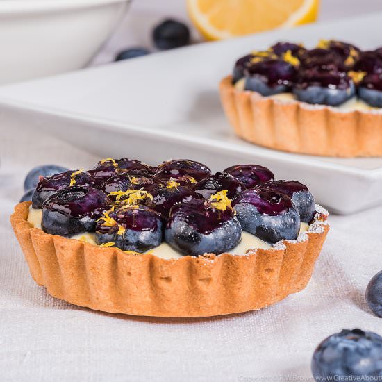 Blueberry and Lemon Custard Tart - Recipe photo by MeccaGBC