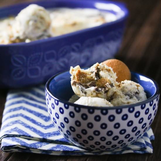Easy No Churn Banana Cream Pie Ice - Recipe photo by momsreview4you