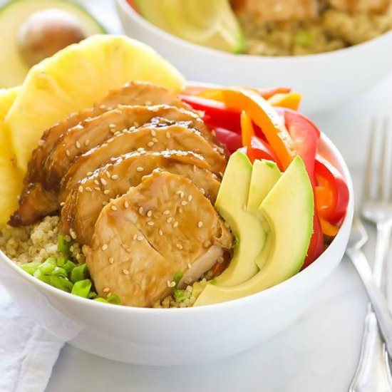 Honey Soy Glazed Hawaiian Bowls - Recipe photo by withsaltandwit