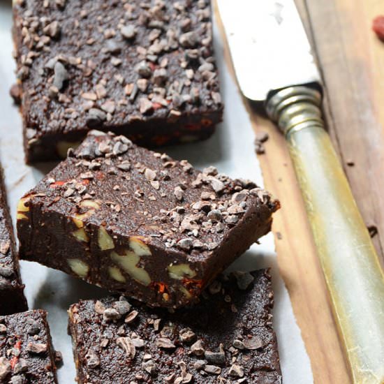 No-Cook Superfood Chocolate Fudge - Recipe photo by AnEdibleMosaic