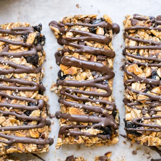 Cherry Chocolate Chip Granola Bars - Recipe photo by bakerita