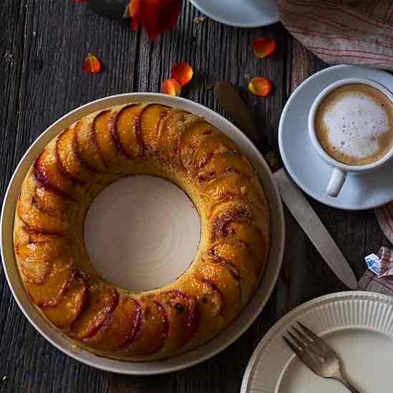 Peach Ring Cake - Recipe photo by abitwholesomely
