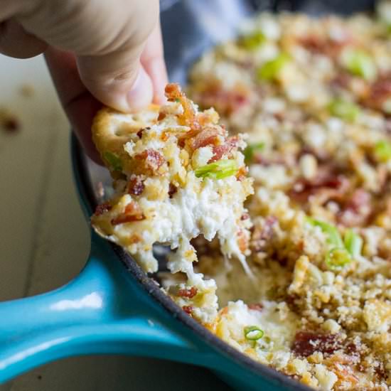 Hot Swiss Cheese and Bacon Dip - Recipe photo by culinaryhill