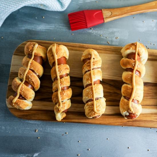 Pretzel Dogs - Recipe photo by loveandrisotto