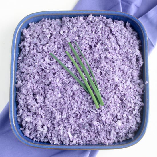 Purple Cauliflower Rice - Recipe photo by Diverse Dinners