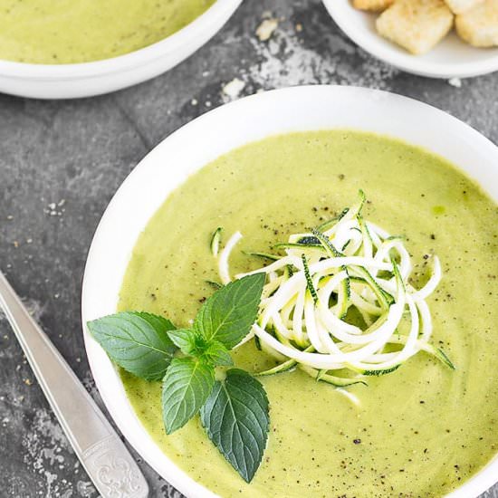 Zucchini Avocado Soup - Recipe photo by as easy as apple pie