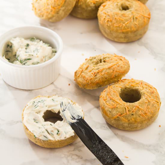 Savory Cheese & Herb Doughnuts - Recipe photo by thehealthycook