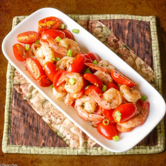 Garlic Basil Shrimp - Recipe photo by Paulas Plate