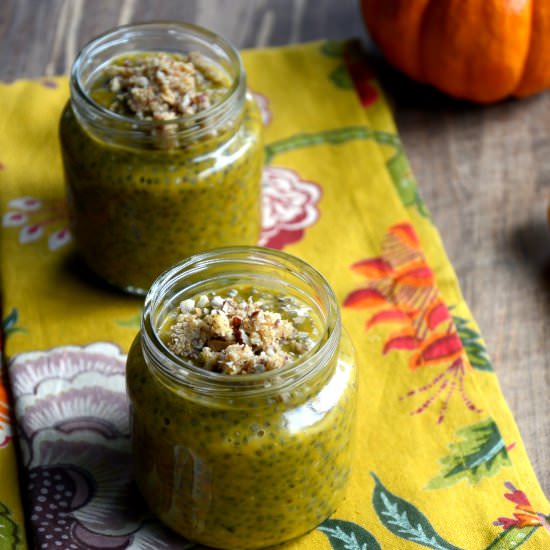 pumpkin pie chia pudding - Recipe photo by cookingcurries