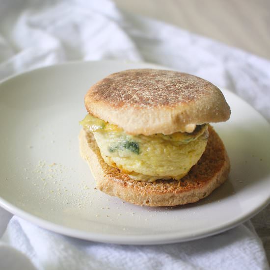 Spinach & Mushroom Mini Frittata - Recipe photo by scratch-eats