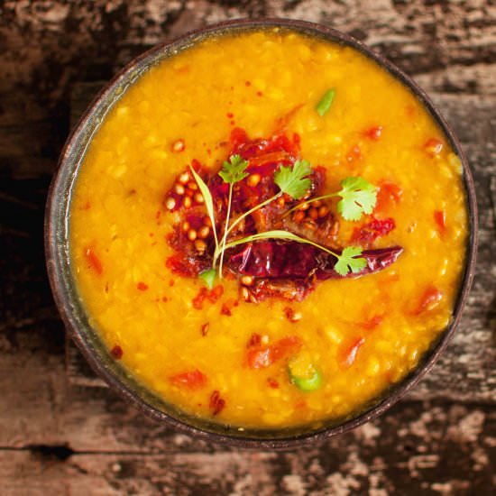 Restaurant style Yellow Dal - Recipe photo by MyCookingCanvas