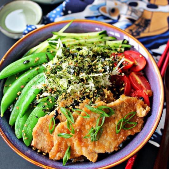 Pork Shogayaki Donburi - Recipe photo by featsoffeasts