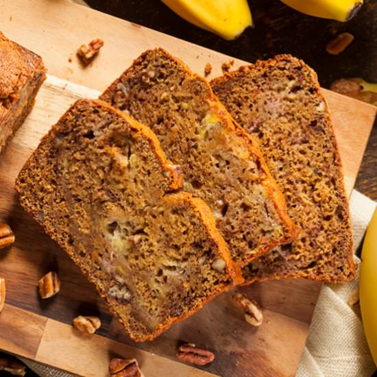 Easy Vegan Banana Bread - Recipe photo by VeganKitchn