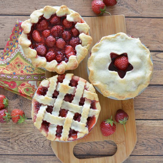 Mini Fresh Strawberry Pies - Recipe photo by SheSaved