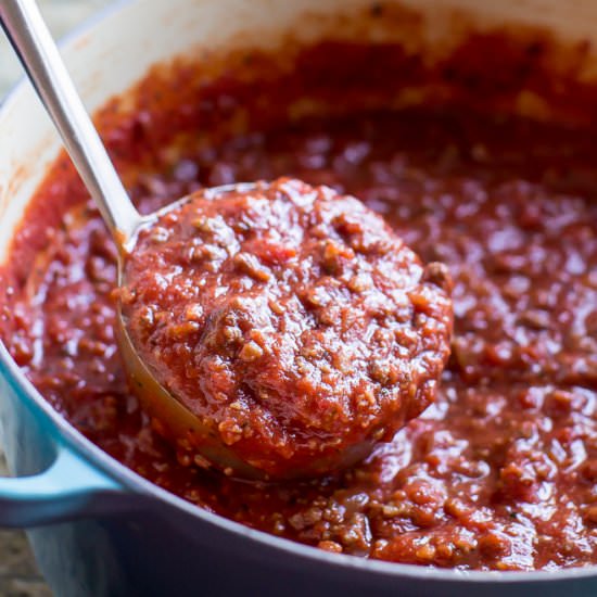 Homemade Meat Sauce - Recipe photo by culinaryhill