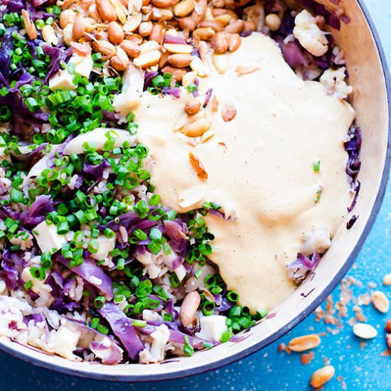 Cruciferous Peanut Butter Rice - Recipe photo by ifoodreal