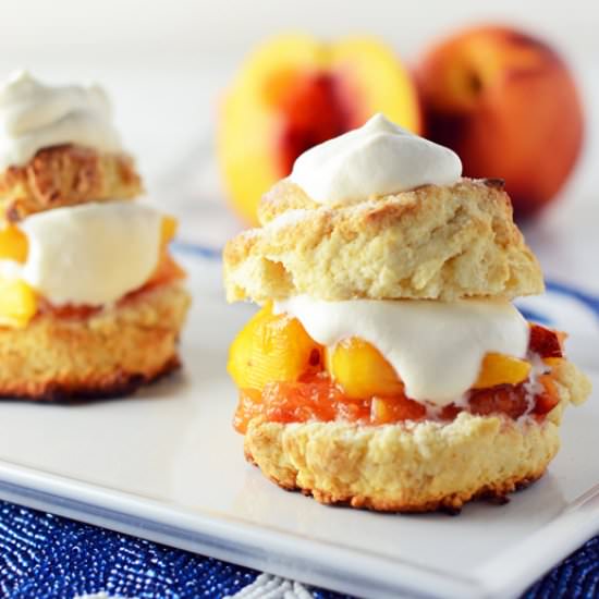 Peach Shortcakes - Recipe photo by TheCakeChica