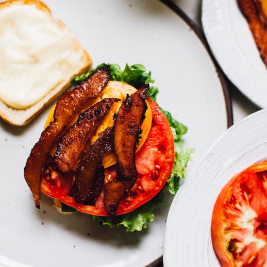 Coconut Bacon BLT - Recipe photo by frolic chocolate