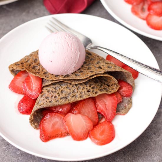 Vegan Buckwheat Crepes - Recipe photo by lavenderandmacarons
