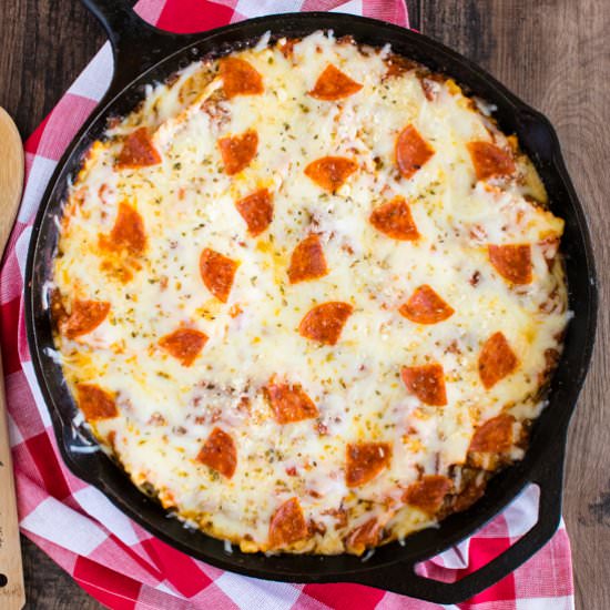 Meat Lover's Pizza Skillet Ravioli - Recipe photo by BruCrewLife