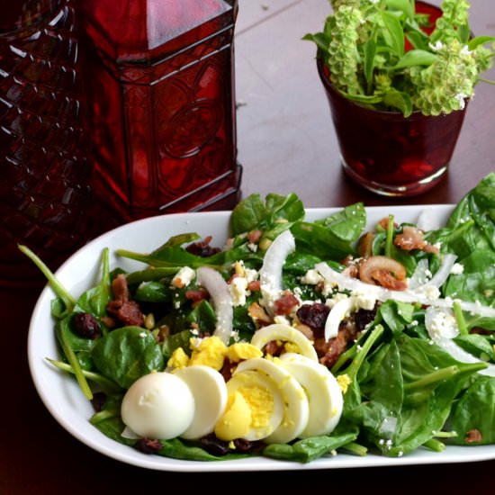 Wilted Spinach Salad - Recipe photo by DeliciousbyDesign