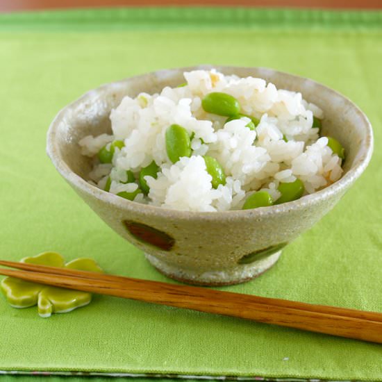 Edamame Gohan (Rice) - Recipe photo by ochikeron