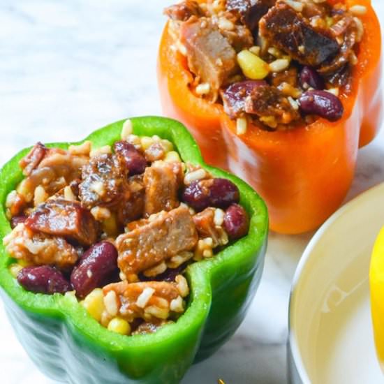 Kansas City BBQ Stuffed Peppers - Recipe photo by mymoderncookery