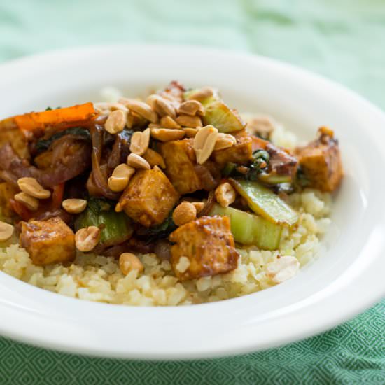 Tofu Cauliflower Stir Fry - Recipe photo by garlicmysoul