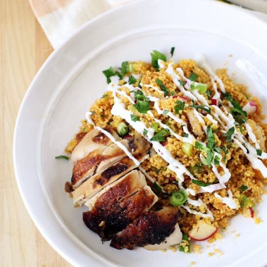 Moroccan couscous with chicken - Recipe photo by thepasticheblog